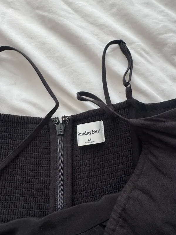 Aritzia Black Mini Dress - Image 6
