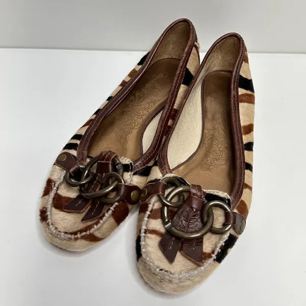 Matisse Ponyhair Exotic Animal Print Leather Upper Flats‎ Size 6.5 - Image 4