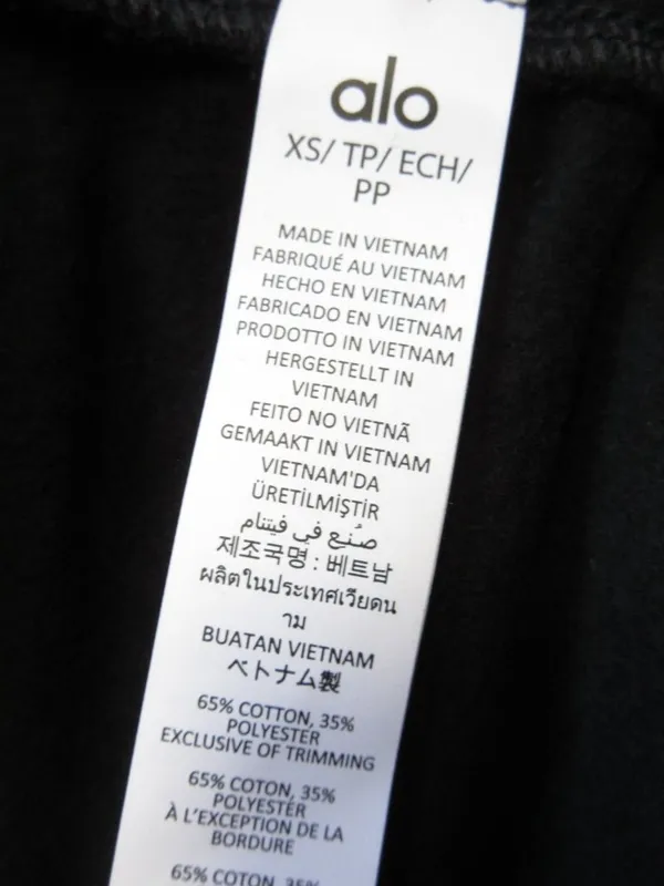 NWT Alo Yoga Unisex U5012RG Accolade Straight Leg Sweatpant in Black XS - Image 5
