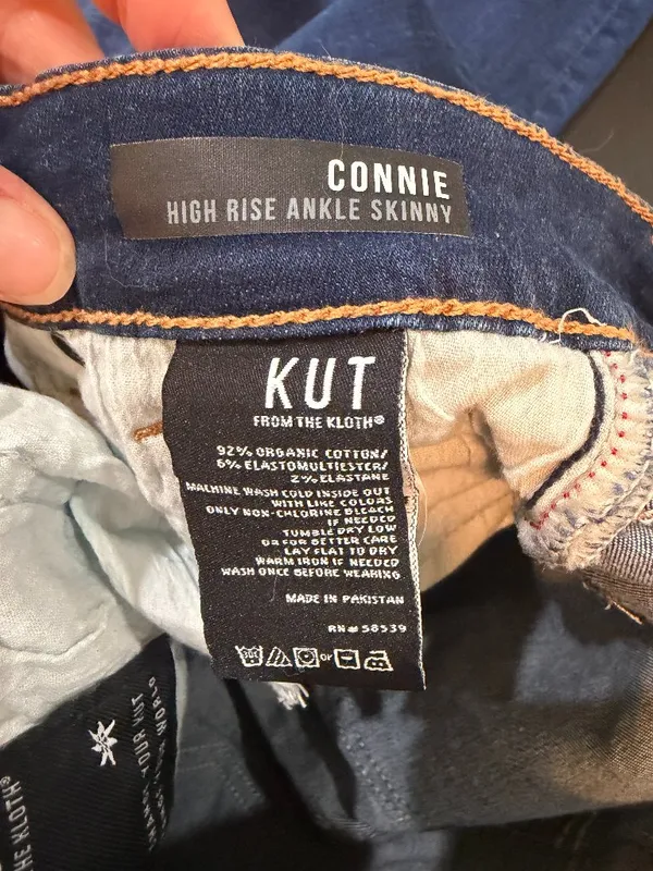 Kut from the Kloth Connie High Rise Ankle Skinny Denim Jeans Size 8 - Image 8