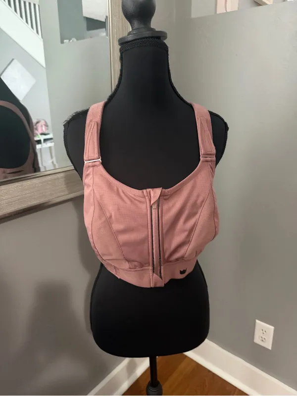 SHEFIT Ultimate Flex Adjustable Supportive Sports Bra 3 Luxe no padding Pink Size 2X - Image 2