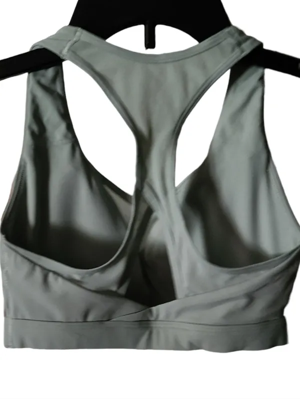 Gymshark Sage Green Crossover Sports Bra Size XS - Image 3