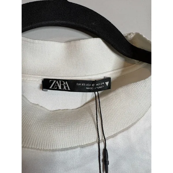 NWT Zara satin short sleeve blouse - Image 5