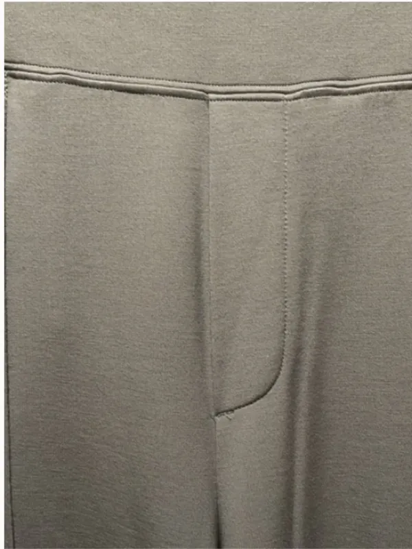 ATHLETA Venice High Rise Wide Leg Pant, Light Grey, Size 10 - Image 4
