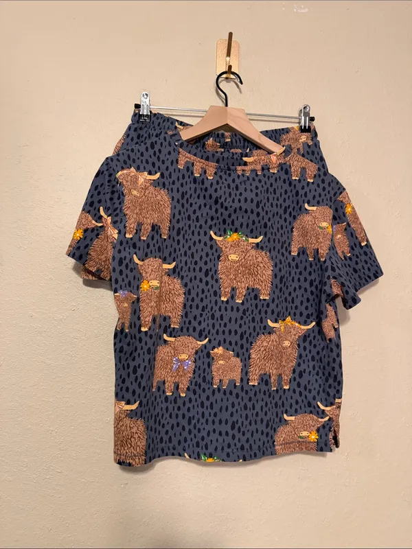 Next Hamish The Highland Cow 100% Cotton Pajama Set Size Small - Image 7