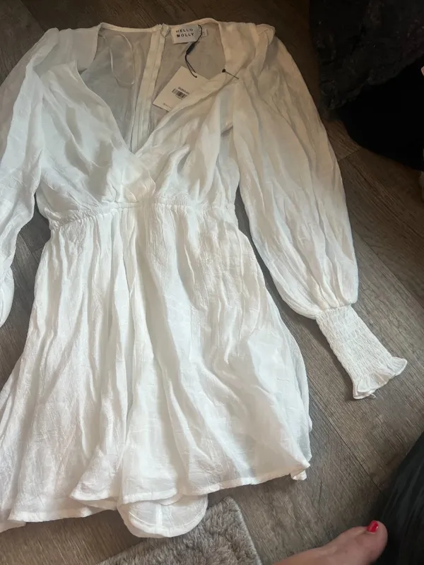 NWT Hello Molly POETRY IN THE SUN ROMPER WHITE size 2 - Image 5