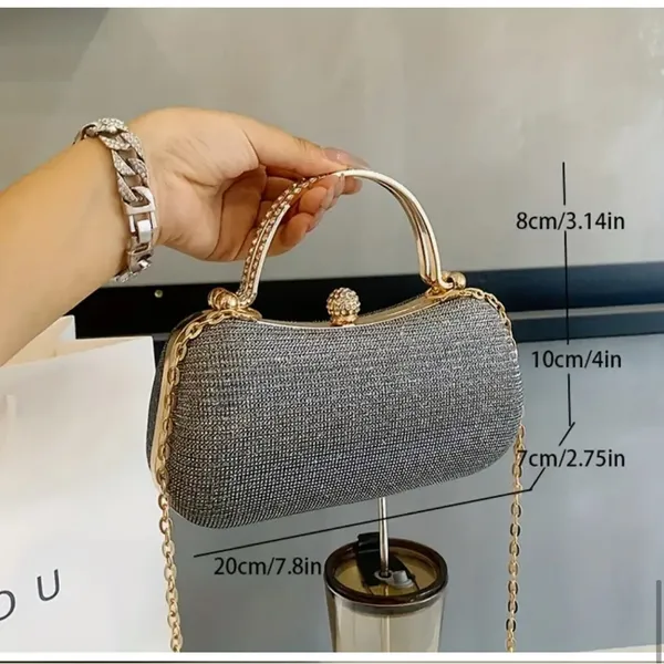 Elegant Unbranded Black Evening Bag - Image 5