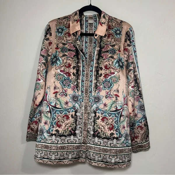 Chico’s Floral Scroll-Print Shirt - Image 2