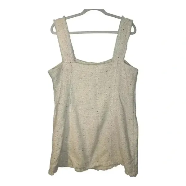 House of Harlow 1960 Cream Tweed Mini Dress, XL‎ - Image 2