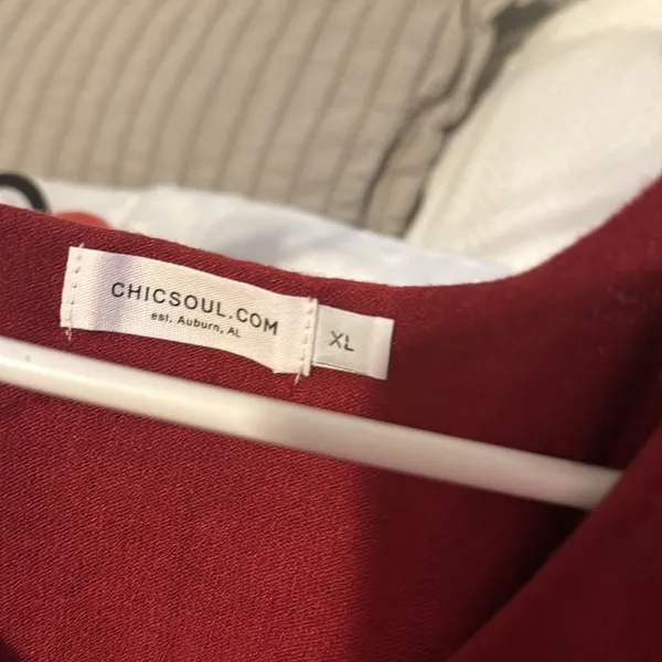 Chic Soul Miss Who I Was Sweater, Dark Rust nwot size XL - Image 6