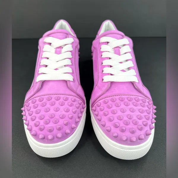 Christian Louboutin Vieira 2 Orlato Flat Bubble Gum Pink Women Sneakers EU 42 - Image 6