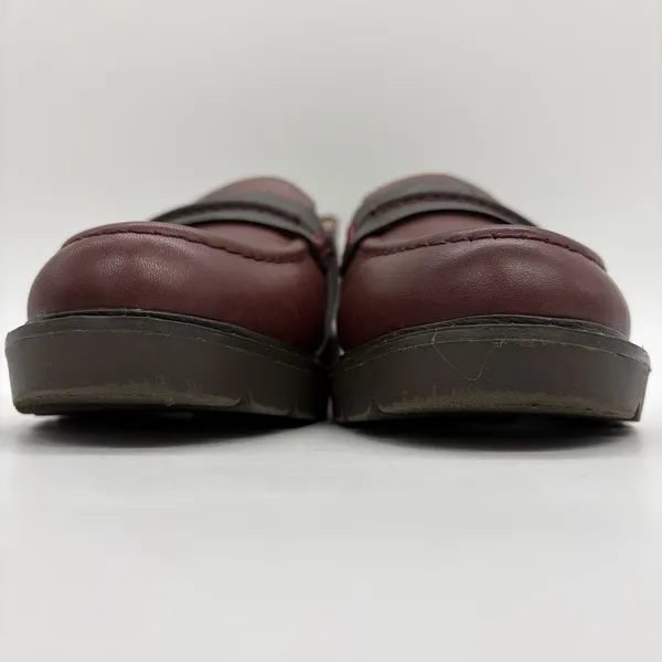 Cobb Hill by Rockport Womens 6.5 Janney Penny Loafers Burgundy Leather Lug Sole - Image 11