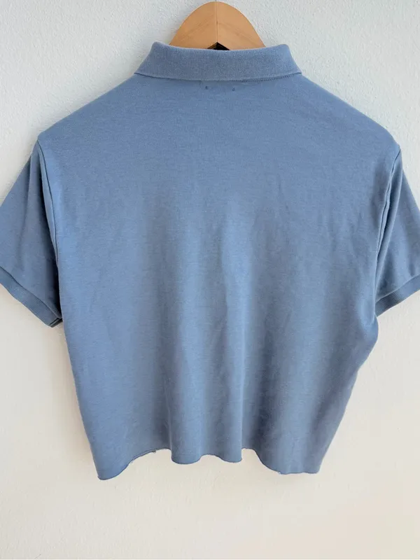 Blue Polo Ralph Lauren Cropped Polo - Image 9