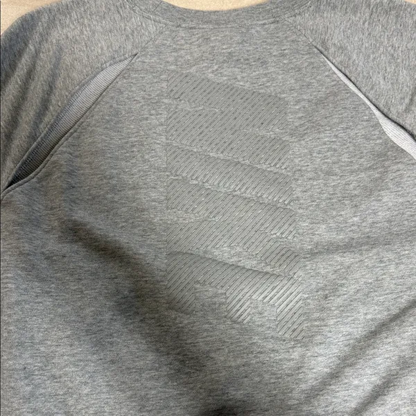 Nike Men's Heather Gray Crewneck Sweater - Image 2