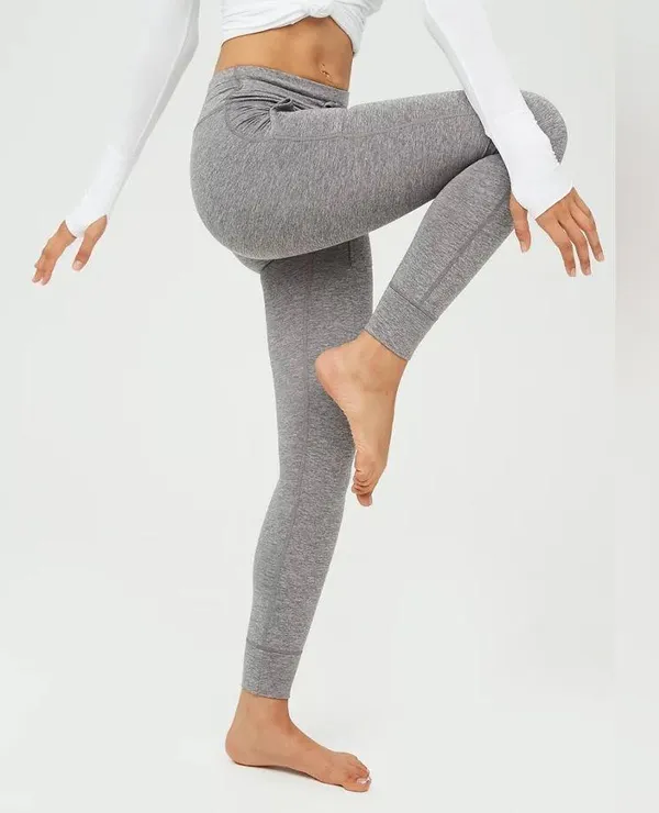 Women’s Offline by Aerie Regular Rise Short Inseam Warmup Legging Heather Gray M - Image 3