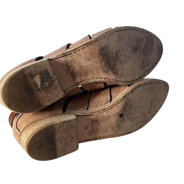 STEVEN‎ By Steve Madden Cut Out Ankle Boots Distressed leather Women's Size 38 - Image 6