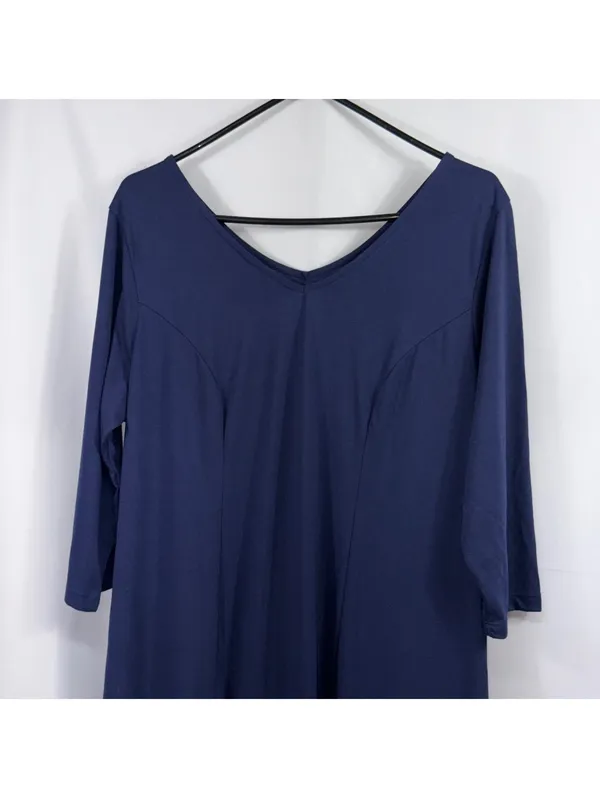Jessica London Navy Maxi Dress Plus Size 16W - Image 2