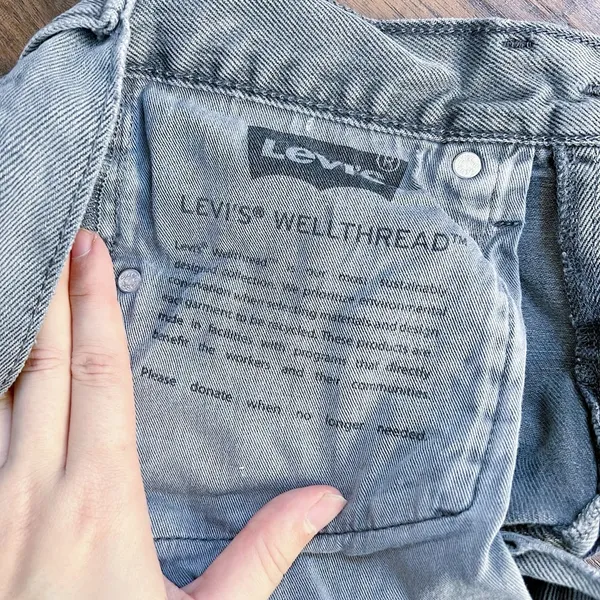 Levi’s • WellThread® High Loose Women's Jeans baggy wide leg Silver Bloom grey - Image 8
