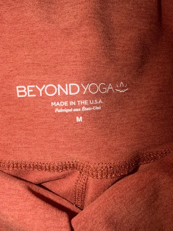 Beyond Yoga Spacedye High Rise Athletic Clove Brown Heather leggings medium. - Image 5