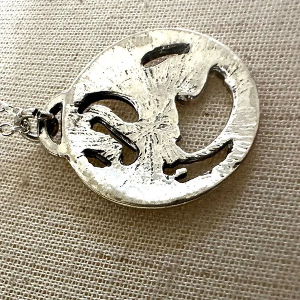 Dragon Pendant necklace Silver - Image 6