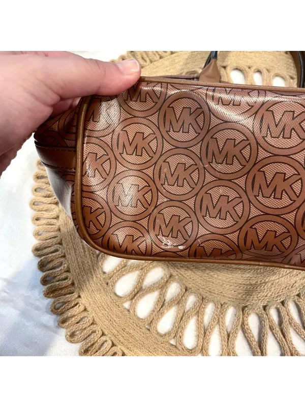 Michael Kors Jodie Small Logo Jacquard Tote Bag in Luggage Tan - Image 5