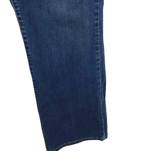 Levis 512 Perfectly‎ Slimming Bootcut Jeans Dark Wash Cotton Blend Size 14M - Image 4