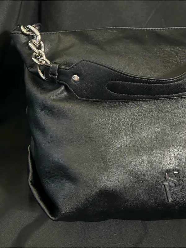 Simply Vera Vera Wang Black Shoulder Bag With Chain Strap - Image 4