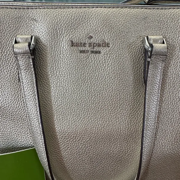 2 piece! Kate Spade Metallic Jackson Leather Medium Satchel Crossbody AND Wallet - Image 4
