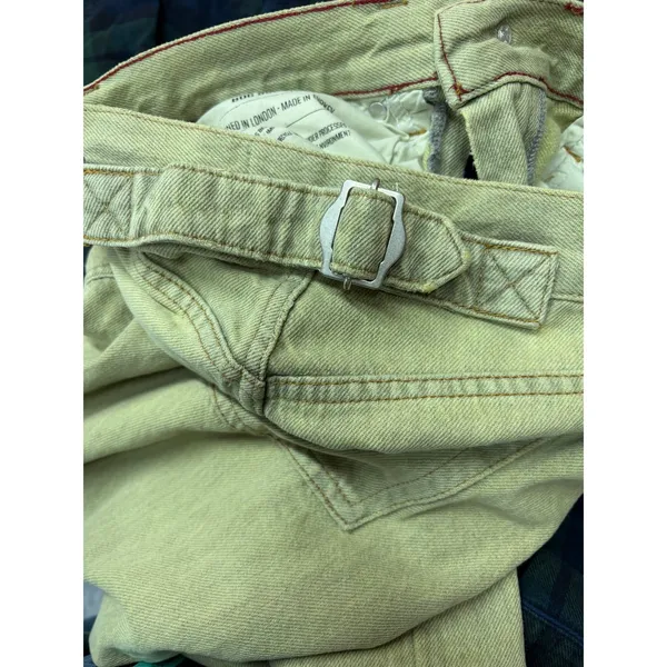 BDG Green Haze Logan Cinch Back Boyfriend Jeans Y2K Streetwear 25W - Image 10
