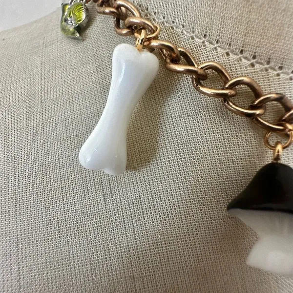 Whimsical Charm Choker Necklace Cottagecore Fairycore Frog Mushroom Terrarium - Image 3
