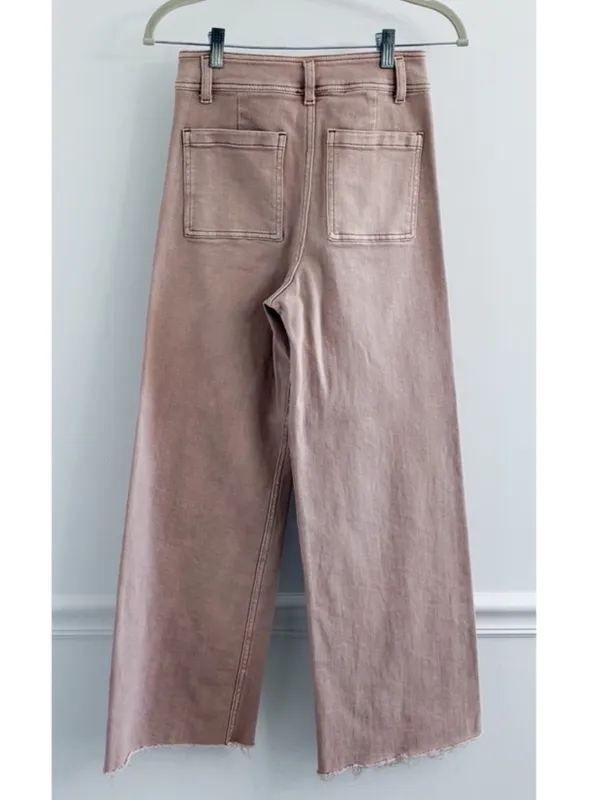Miou Muse Wide Leg High Rise Crop Pant Size M - Image 5