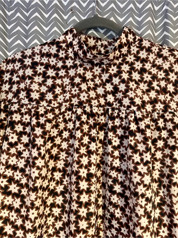 Anthropologie | Long-Sleeve Mock-Neck Swing Mini Dress, M - Image 5