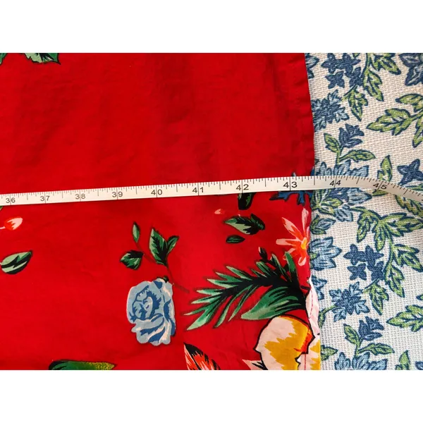NAOO Red Floral Tropical Women's Maxi Dress Size M - Image 8
