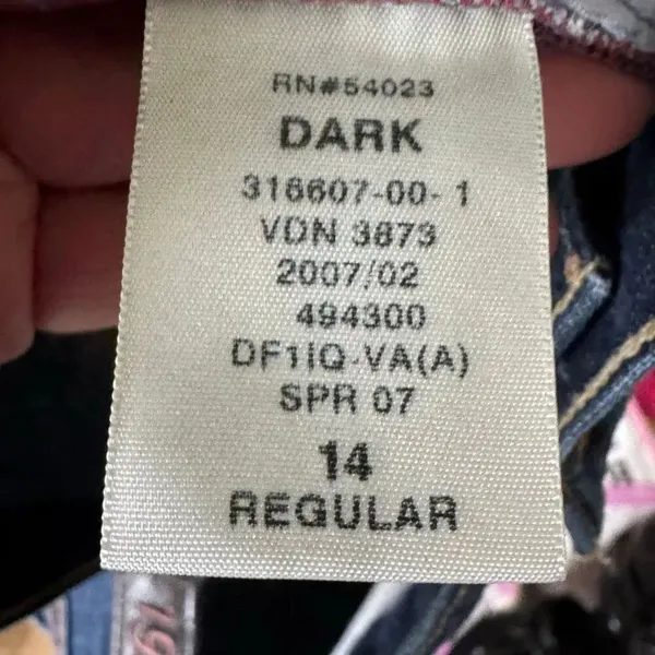 Gap 1969 Long And Lean Bootcut Flare Jeans Dark Wash 14R - Image 8