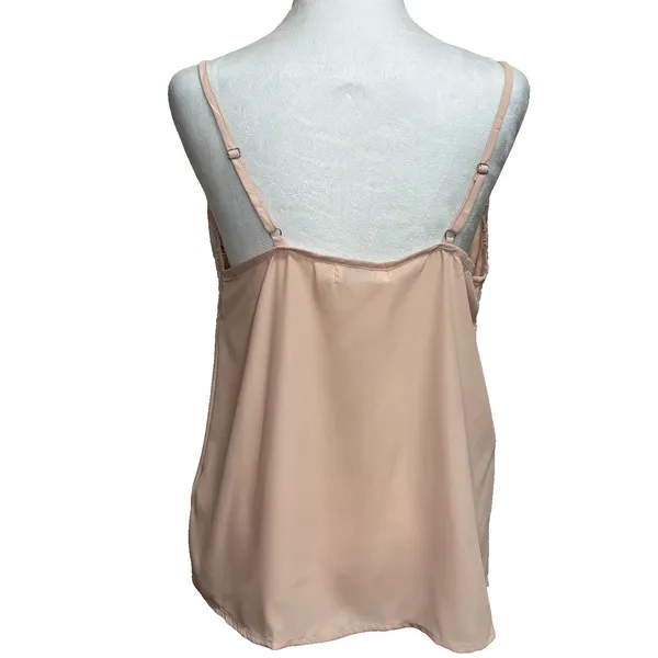 Julia Silky‎ Lace Trim Camisole Top Womens L Pink Coquette Y2K Fairy NWT Gift - Image 2