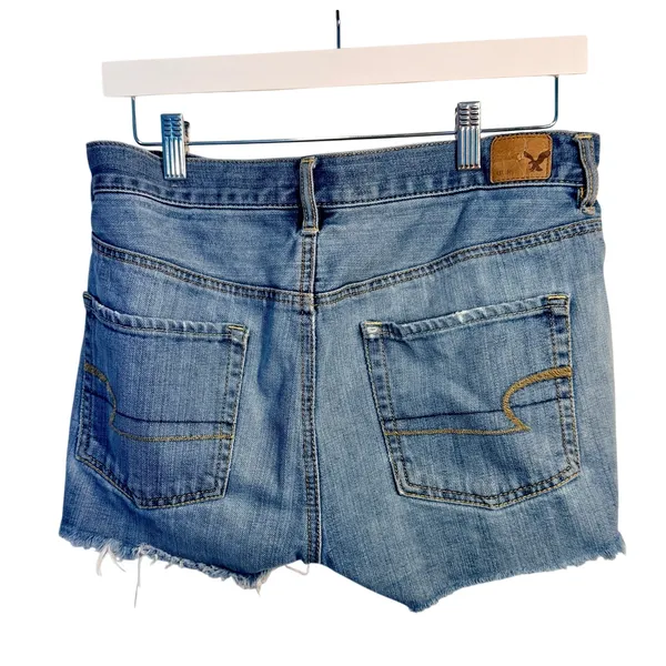 American Eagle Outfitters Button Fly Cutoff Denim Shorts Size 4 - Image 3
