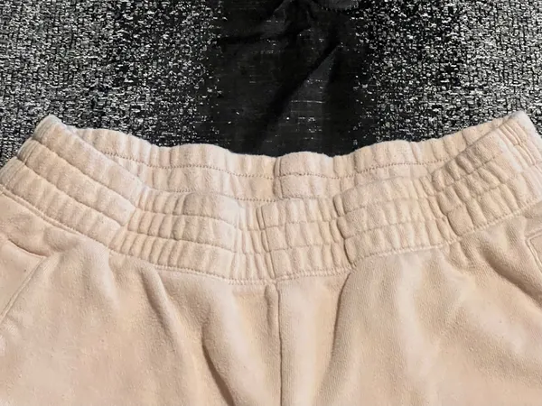 Womens small Aerie Raw Hem Fleece Lounge Shorts-Beige - Image 4