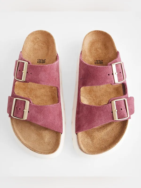 Papillilo by Birkenstock Arizona Chunky Suede Sandal - Image 4