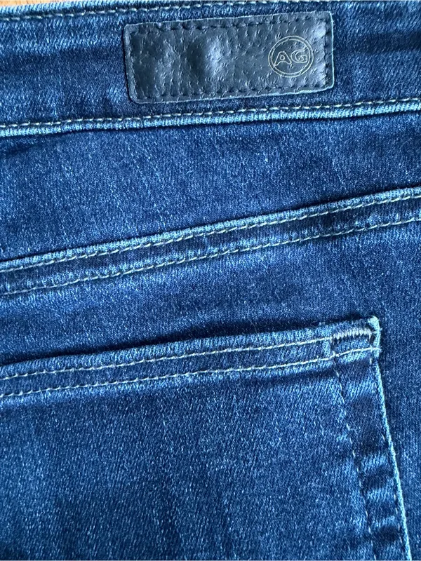 AG Adriano Goldschmied The Prima Mid Rise Cigarette Jeans Women’s 28R Dark Wash - Image 8
