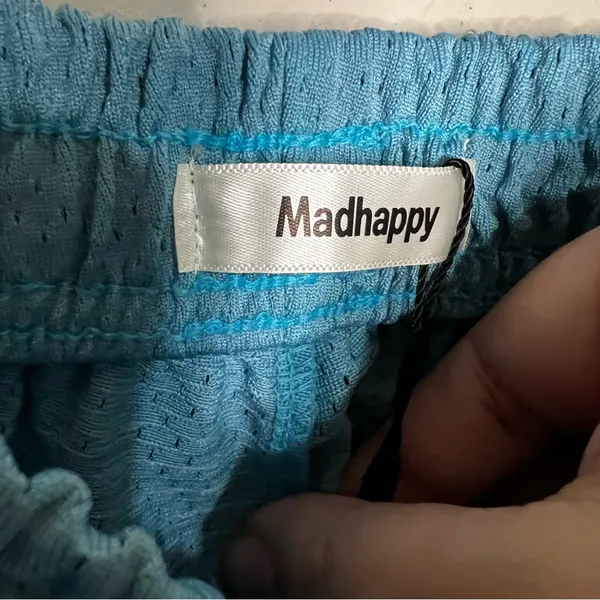 Madhappy NWT Aqua Blue Athletic Basketball‎ Shorts - Image 6