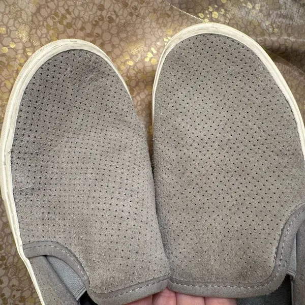 UGG Abies Perforated Slip-On Platform Sneaker Seal Gray Women's Size‎ 9 Used - Image 8