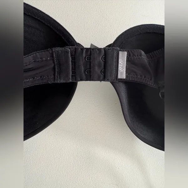 Aerie Black Bra‎ With Small Buttons 34C - Image 3