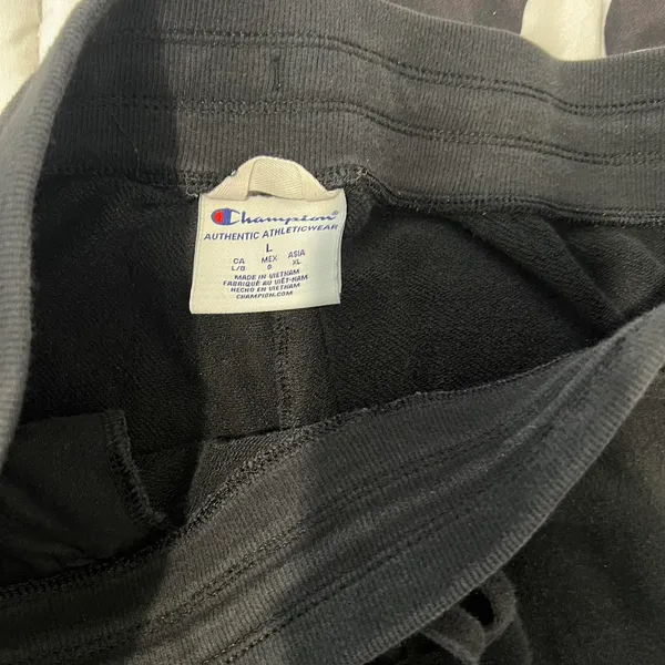 Champion Black Sweatpants - Image 2