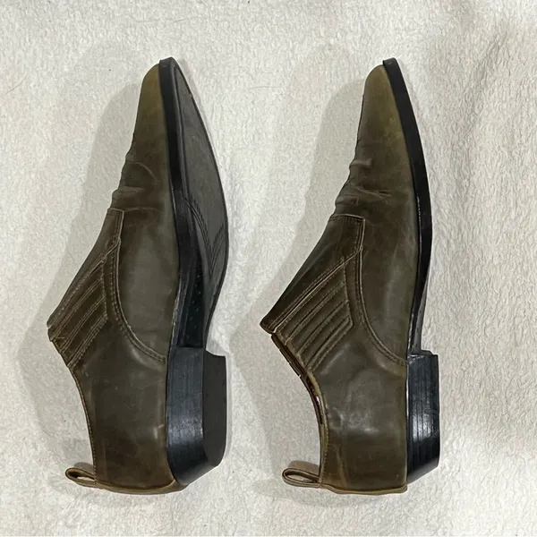 Premier Low Top Cowboy Boot in Olive Brown Size 7.5 - Image 4