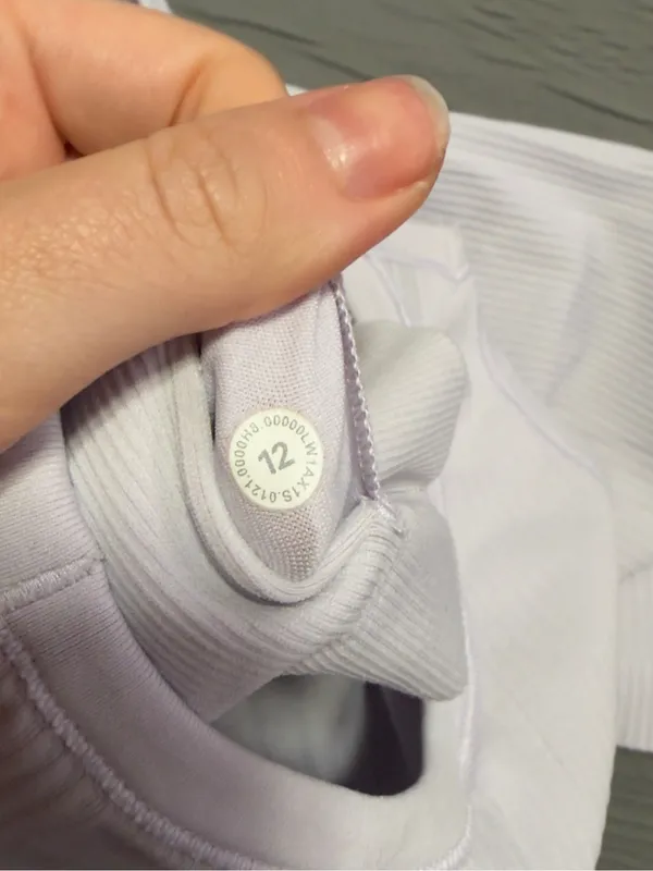 lululemon athletica Off- White Ribbed Racerback Tank - Image 3