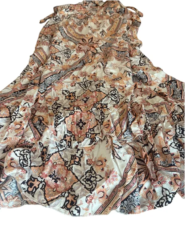 Abel the Label Anthropologie Marrakech Pastel Zodiac Maxi Dress Tie Back Size XS - Image 6