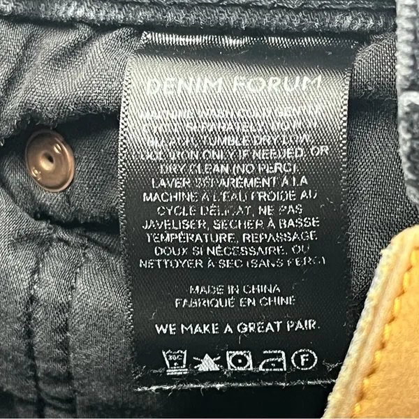 Aritzia Denim Forum Arlo High Rise Straight 28L Womens‎ 26 Waist Faded Black Denim Jean - Image 4