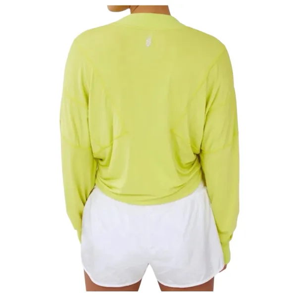 Free People Movement Runner Up Long Sleeve Neon Yellow Shirt XS in Margarita - Image 3