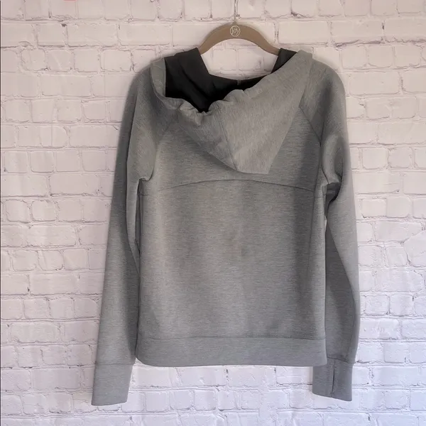 Aeropostale‎ Gray Zip-Up Hoodie Womans Size Medium - Image 3