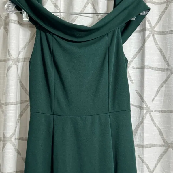 Windsor Green Cowl Neck Strapless Gown - Image 3